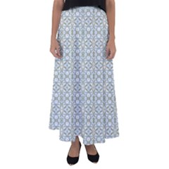 Vintage Ornate Pattern Flared Maxi Skirt by dflcprints