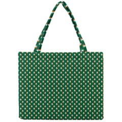 Irish Flag Green White Orange On Green St  Patrick s Day Ireland Mini Tote Bag by PodArtist