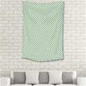 Shamrock 2-Tone Green on White St.Patrick’s Day Clover Small Tapestry View2