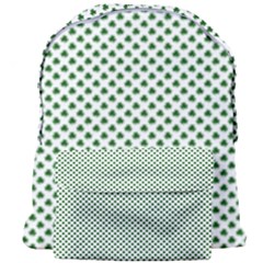 Shamrock 2-tone Green On White St Patrick’s Day Clover Giant Full Print Backpack by PodArtist