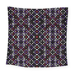 Futuristic Geometric Pattern Square Tapestry (large) by dflcprints