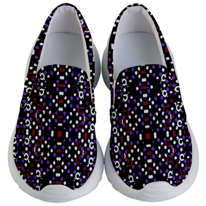 Futuristic Geometric Pattern Kid s Lightweight Slip Ons