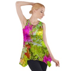 Colored Plants Photo Side Drop Tank Tunic by dflcprints