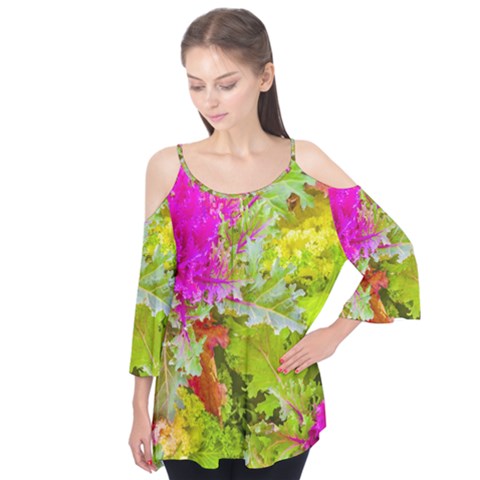 Colored Plants Photo Flutter Tees by dflcprints