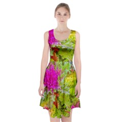 Colored Plants Photo Racerback Midi Dress by dflcprints