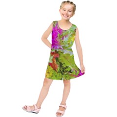 Colored Plants Photo Kids  Tunic Dress by dflcprints