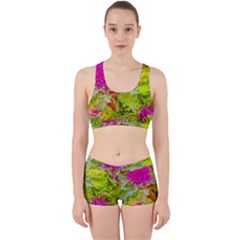 Colored Plants Photo Work It Out Sports Bra Set by dflcprints