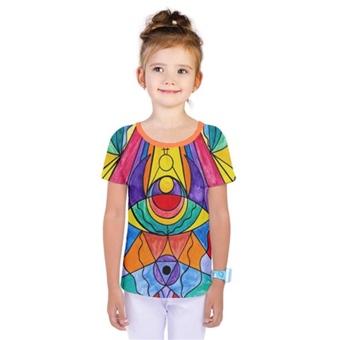 Arcturian Insight Grid - Kids  One Piece Tee by tealswan