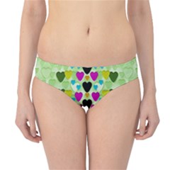 Summer Time In Lovely Hearts Hipster Bikini Bottoms