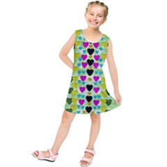 Summer Time In Lovely Hearts Kids  Tunic Dress