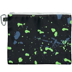 Dark Splatter Abstract Canvas Cosmetic Bag (xxxl) by dflcprints