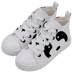 Panda  Kid s Mid-top Canvas Sneakers by Valentinaart