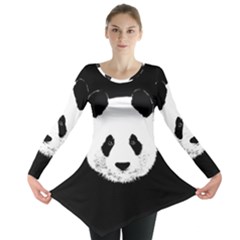 Panda  Long Sleeve Tunic  by Valentinaart