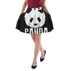 Panda  A-line Pocket Skirt by Valentinaart