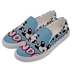 Panda  Men s Canvas Slip Ons by Valentinaart