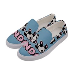 Panda  Women s Canvas Slip Ons by Valentinaart