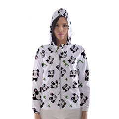 Panda Pattern Hooded Wind Breaker (women) by Valentinaart