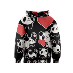 Panda Kids  Pullover Hoodie by Valentinaart