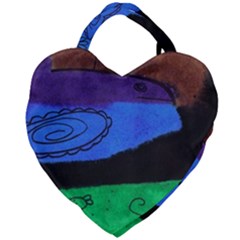 Purple Whale Giant Heart Shaped Tote by snowwhitegirl