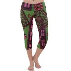 Kite In The Sky Capri Yoga Leggings