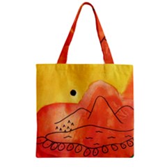 Mountains Zipper Grocery Tote Bag by snowwhitegirl