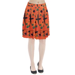 Egg Amongst Crosses Pleated Skirt