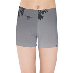 Stop Action Pigeon Kids Sports Shorts