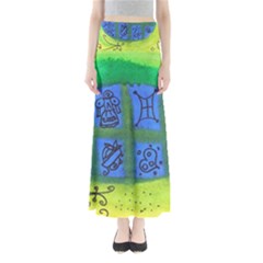 Window Egg Full Length Maxi Skirt