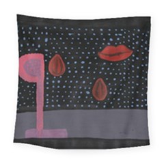 Lips Square Tapestry (large)