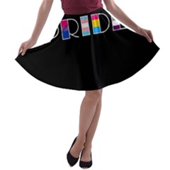 Pride A-line Skater Skirt by Valentinaart