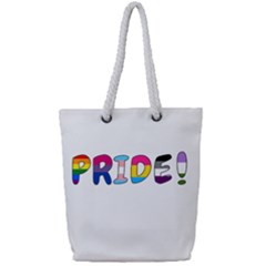 Pride Full Print Rope Handle Tote (small) by Valentinaart