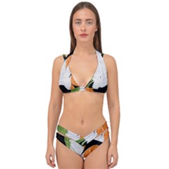 Irish Clover Double Strap Halter Bikini Set by Valentinaart