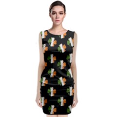 Irish Clover Classic Sleeveless Midi Dress by Valentinaart