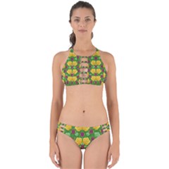 Roses Dancing On  Tulip Fields Forever Perfectly Cut Out Bikini Set by pepitasart