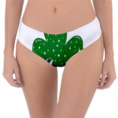 Sparkly Clover Reversible Classic Bikini Bottoms by Valentinaart