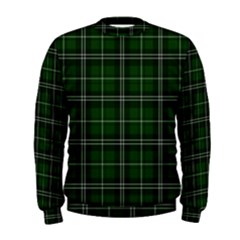 Green Plaid Pattern Men s Sweatshirt