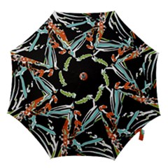 Multicolor Abstract Design Hook Handle Umbrellas (small) by dflcprints