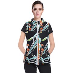 Multicolor Abstract Design Women s Puffer Vest by dflcprints