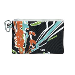 Multicolor Abstract Design Canvas Cosmetic Bag (medium) by dflcprints