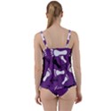 PURPLE Twist Front Tankini Set View2