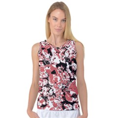 Textured Floral Collage Women s Basketball Tank Top