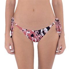 Textured Floral Collage Reversible Bikini Bottom