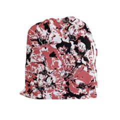 Textured Floral Collage Drawstring Pouches (Extra Large)