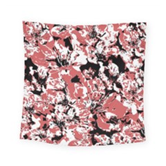 Textured Floral Collage Square Tapestry (Small)