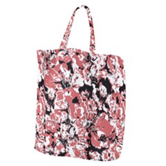 Textured Floral Collage Giant Grocery Zipper Tote by dflcprints