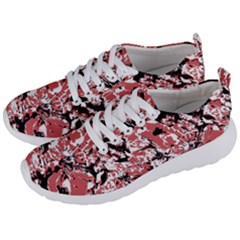 Textured Floral Collage Men s Lightweight Sports Shoes