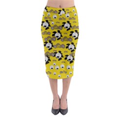 Bikers Out Singing In Spring Time Midi Pencil Skirt