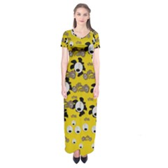 Bikers Out Singing In Spring Time Short Sleeve Maxi Dress