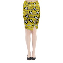 Bikers Out Singing In Spring Time Midi Wrap Pencil Skirt