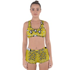 Bikers Out Singing In Spring Time Racerback Boyleg Bikini Set by pepitasart